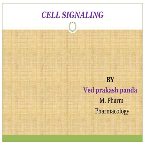 Cell signaling by ved prakash