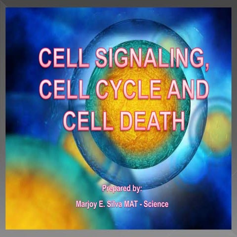 CELL SIGNALING, CELL CYCLE AND CELL DEATH.pptx