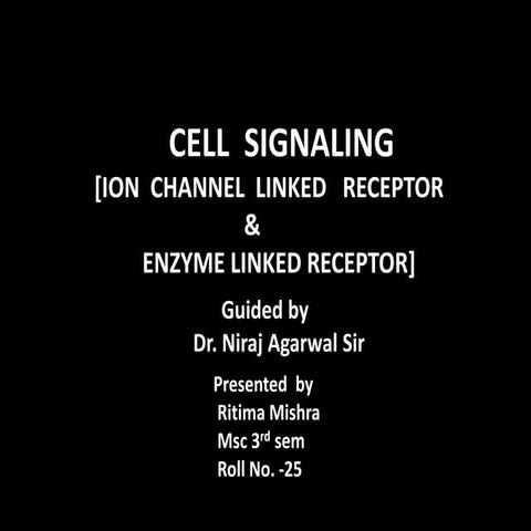 Cell signaling by Ritima mishra
