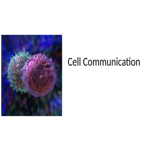 Cell signaling | PPT