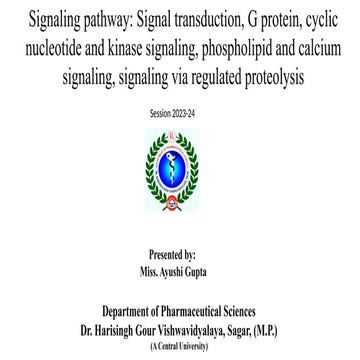 Signal transduction Calcium Signaling | PDF