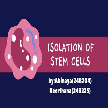 cell isolation and cell isolation methods | PPT
