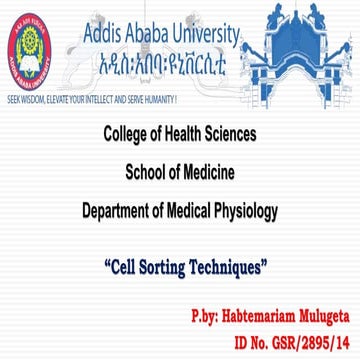 Cell Sorting Techniques