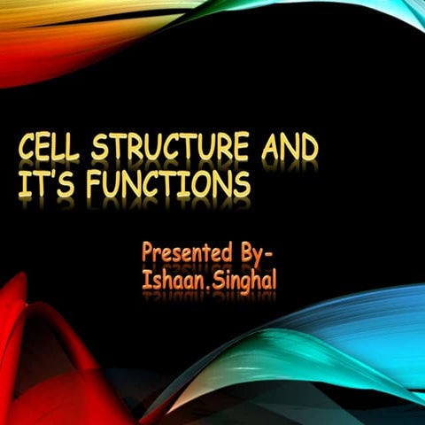 Cell structure and it’s functions 