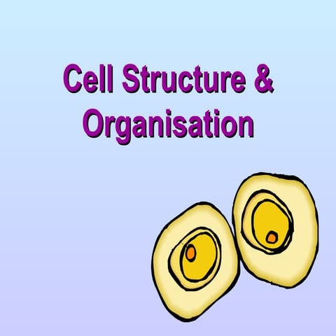 Cellstructureandorganisationlssbiology 110420051647-phpapp02