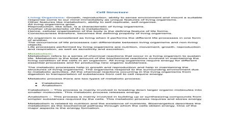 Cell Structure by M MAB ®