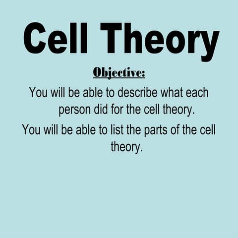 Cell theory 