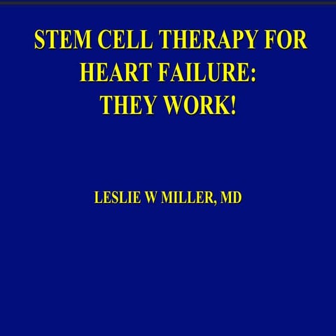 Cell therapies in heart failure