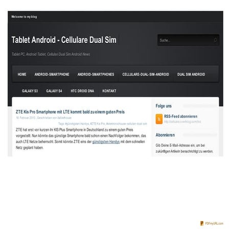 ZTE Kis Pro smartphone with LTE coming soon at a good price