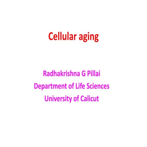 Cellular ageing