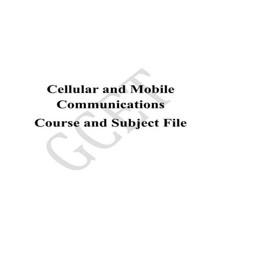 Cellular and Mobile Communications - PDF Room.pdf