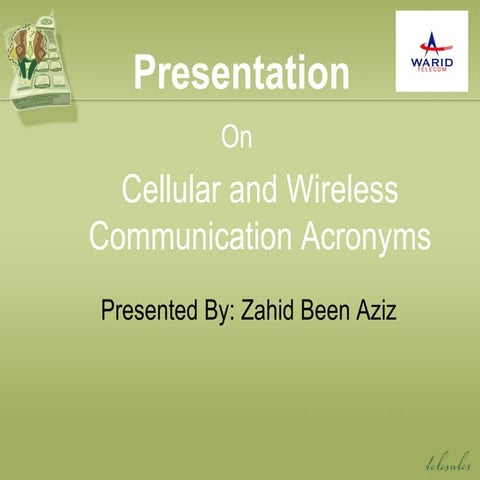 Cellular And Wireless Communication Acronyms