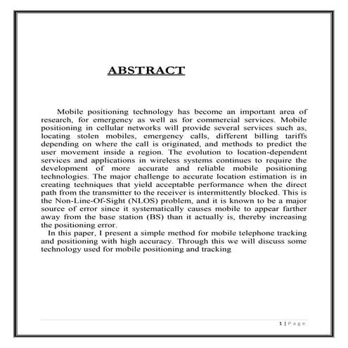 Cellular positioning (1)