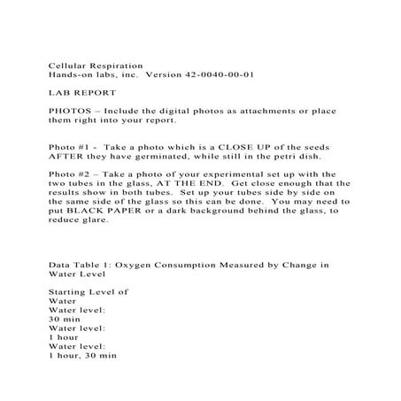 Cellular RespirationHands-on labs, inc.  Version 42-0040-00-01.docx