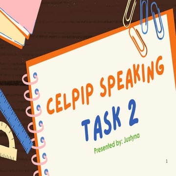 Mastering CELPIP Speaking Task 3: How to Describe a Scene Effectively | PDF
