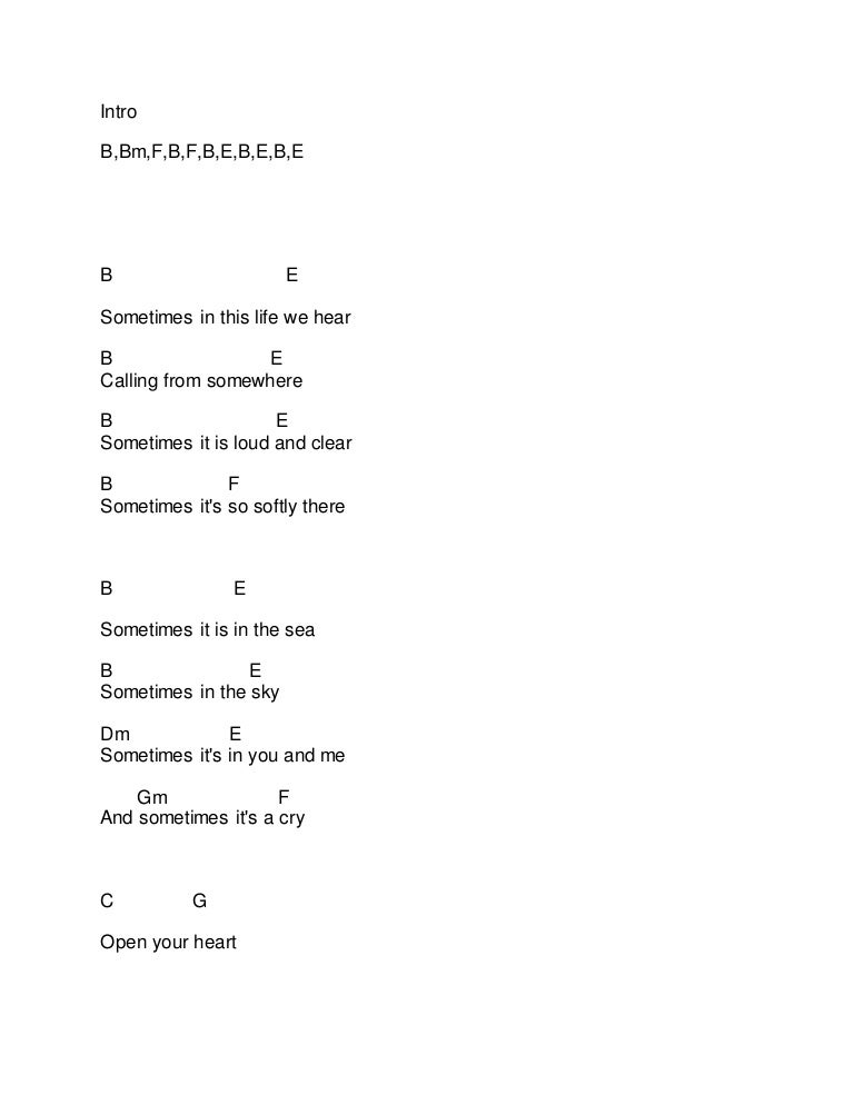 Celtic Woman The Call Chords