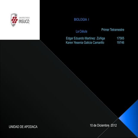 Tema 1. teoría celular | PPTX
