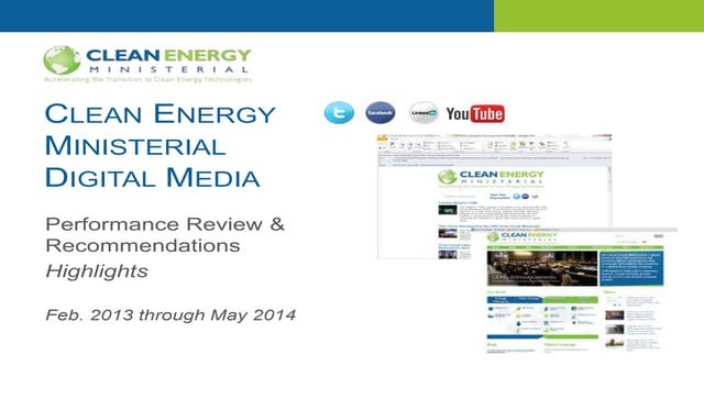 Clean Energy Ministerial - Digital Media Year+ in Review