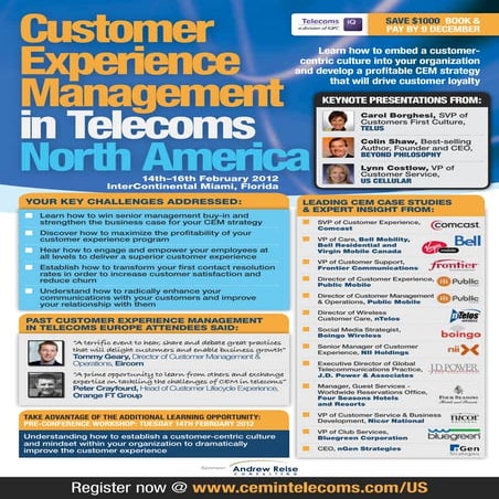 Customer Experience Management in Telecoms - North America