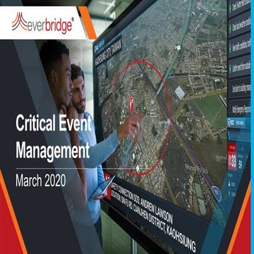 TIC-TOC: How to Manage Critical Events and Return to Work After a Pandemic wi...