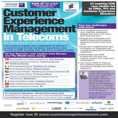 Customer Experience Management in Telecoms