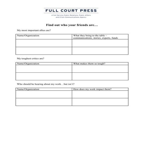 Worksheets - Putting a positive face on public service