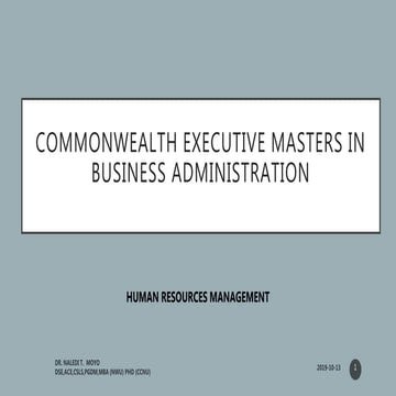 Introduction to HR presentation