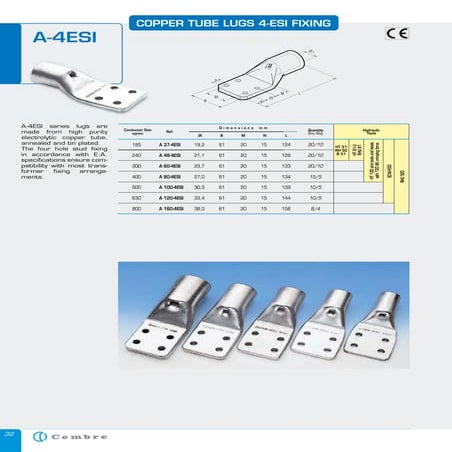 Cembre Transformer Lugs
