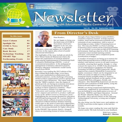 Cemca newsletter-vol1-no3-september-2015