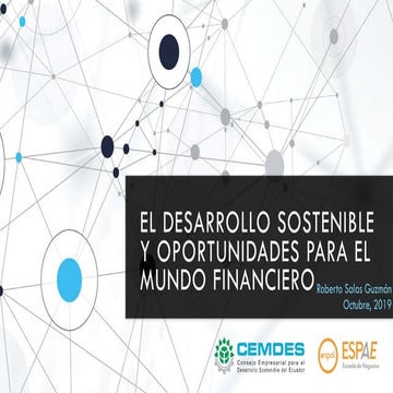 Oportunidades de Negocios en el Desarrollo Sostenible desde una Perspectiva Financiera