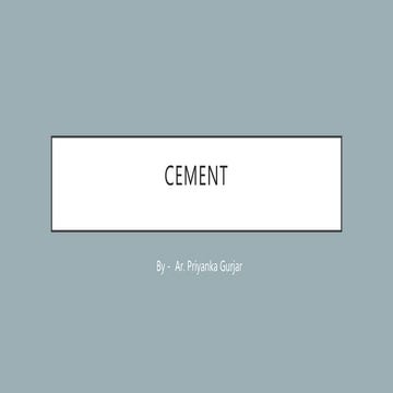 Cement