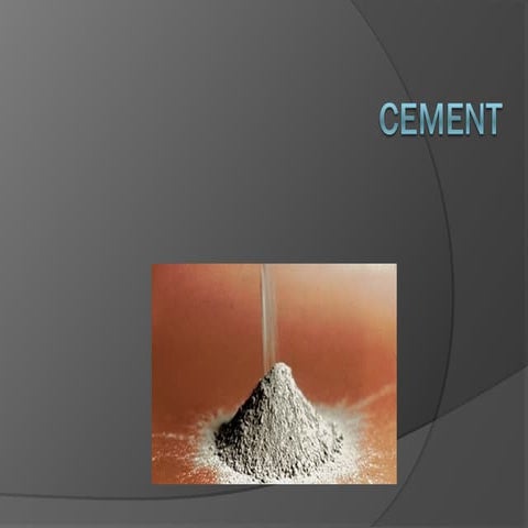 CEMENT.ppt properties,testing,types advantages | PPT