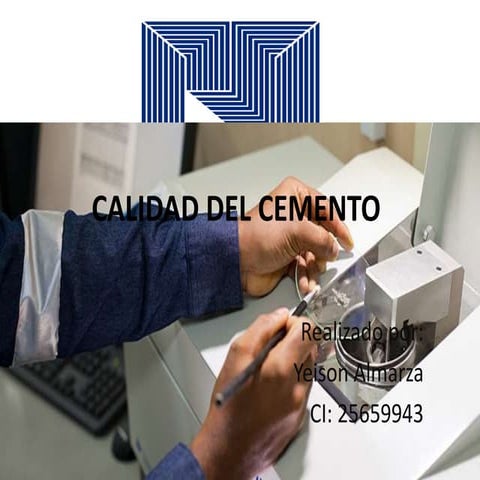 Cementacion calidad del cemento 