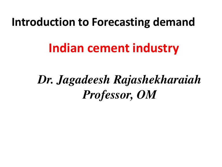 Cement demand