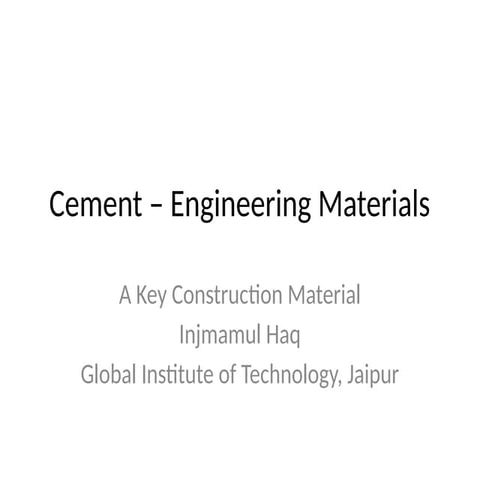 Cement_Engineering_Materials.pptx shi hai | PPTX