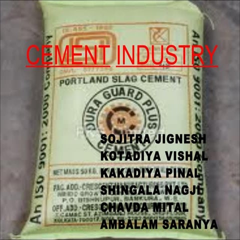 Cement industry