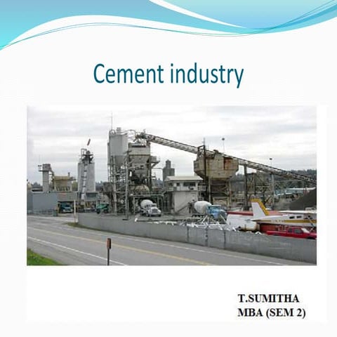 Cement industry