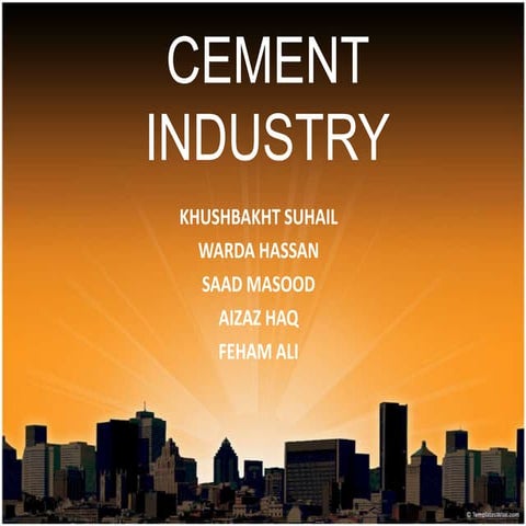 Cement industry of pakistan