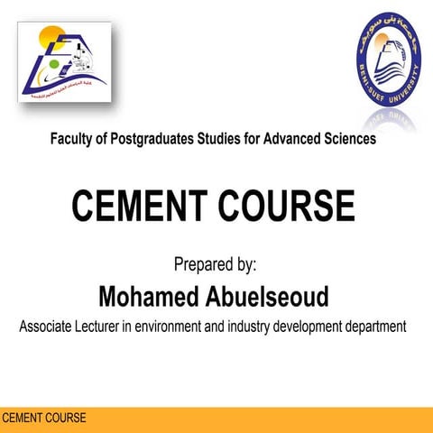 Cement materials Characterization  (2)