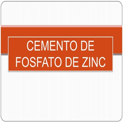 Cemento de fosfato de zinc