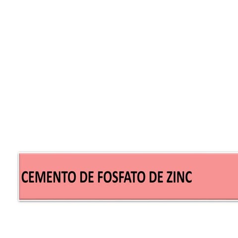 Cemento de fosfato de zinc