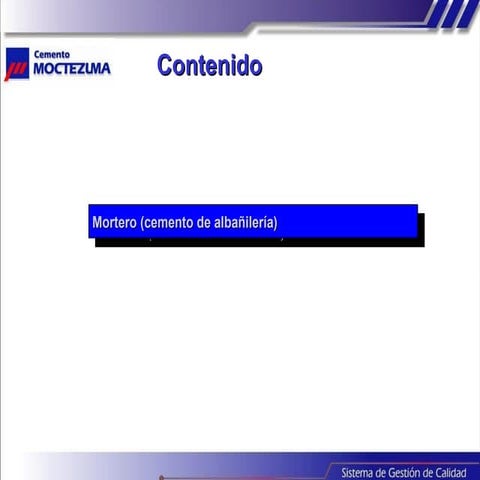 Cemento mortero moctezuma 
