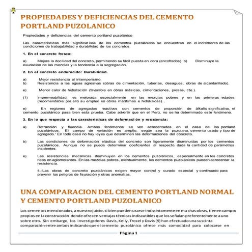 Cemento puzolanico tareaa