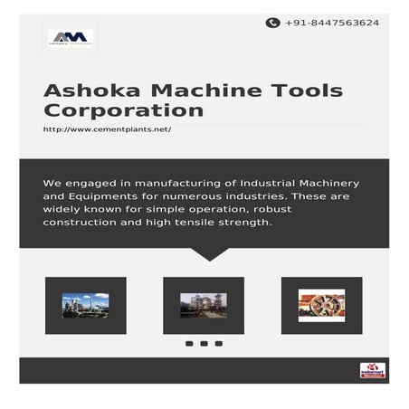 Ashoka Machord : Industrial Machinery , Greater Noida