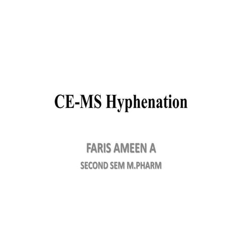 CE-MS Hyphenation