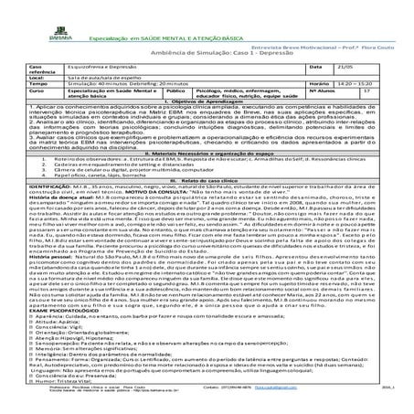 Cenários de simulação equipe de saúde psicologia e medicina_roteiro