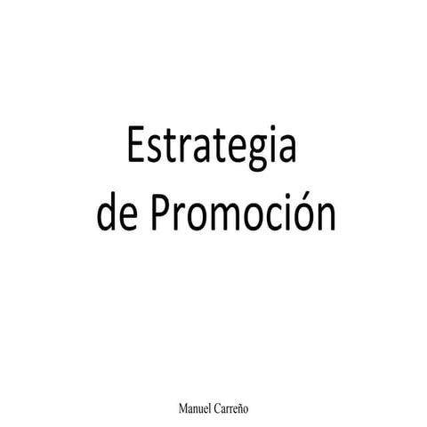 Cenco estrategia de promocion 1