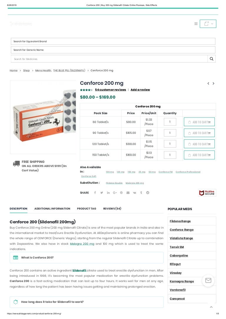 Penegra 200mg online