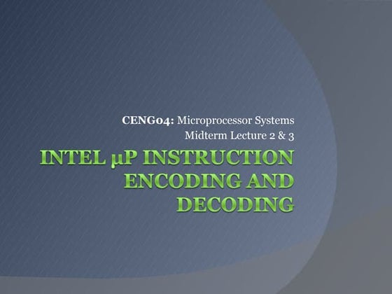 Micro program example | PPTX