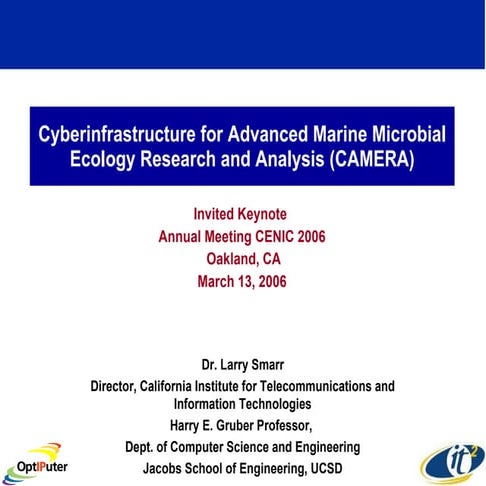Cyberinfrastructure for Advanced Marine Microbial Ecology Research and Analys...